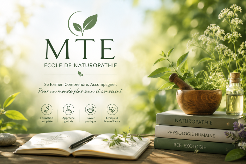 Visuel de l’école NMTE : livres et plantes